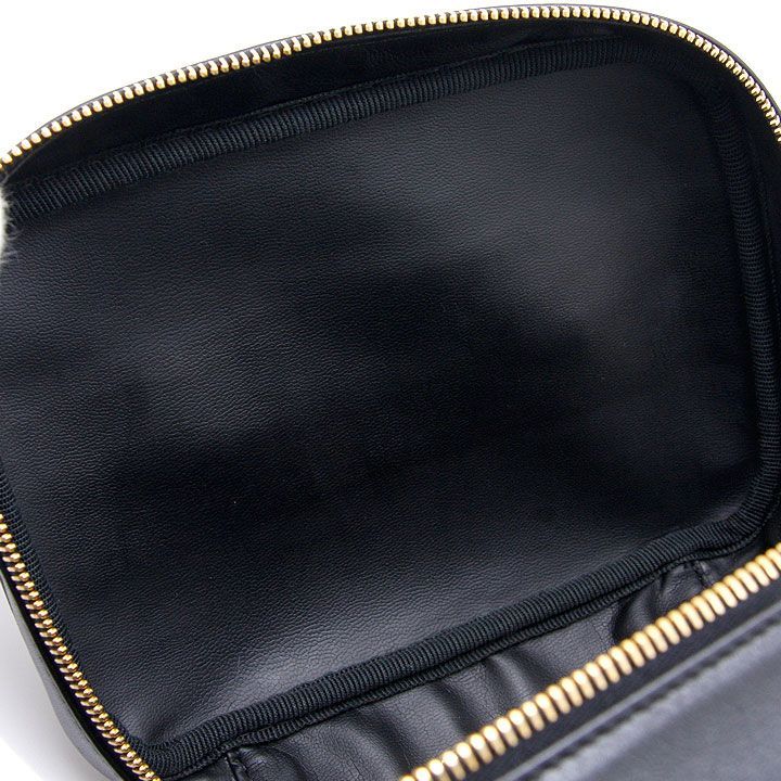 良品 】CHANEL シャネル バニティバッグ ビコローレ A01618 ブラック