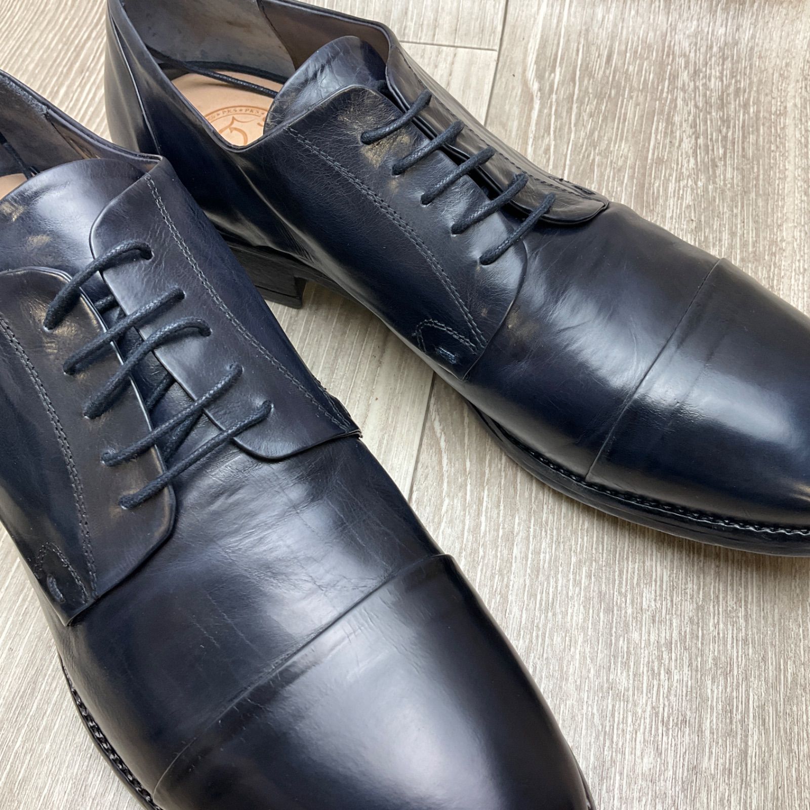 即納！最大半額！ ボッティ（Botti） イタリア製革靴 黒 41 紳士靴本物 ...