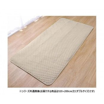 ベッドパッド 防水 四隅ゴムバンド付き セミダブル 120×200cm 1587249