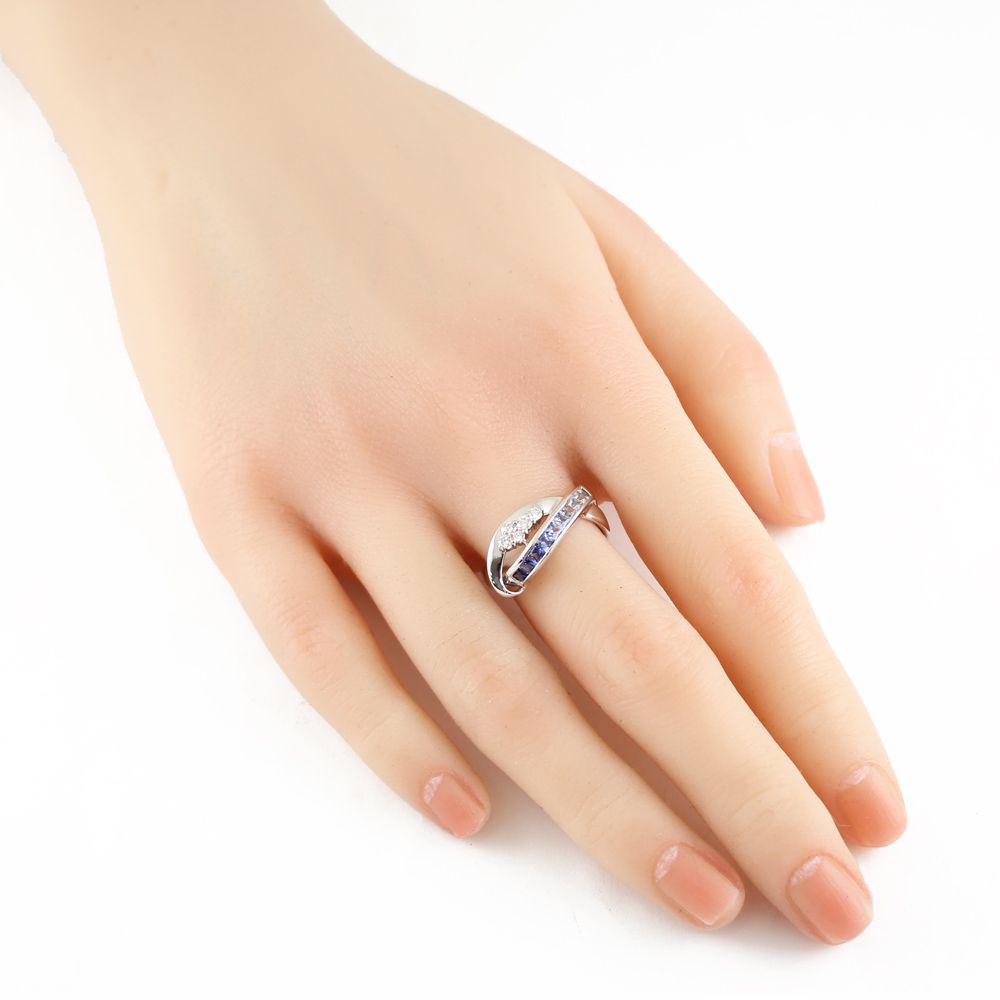 18金ホワイトゴールド × サファイア × ダイヤモンド リング 楽天市場】リング サファイア ダイヤモンド 18金ホワイト