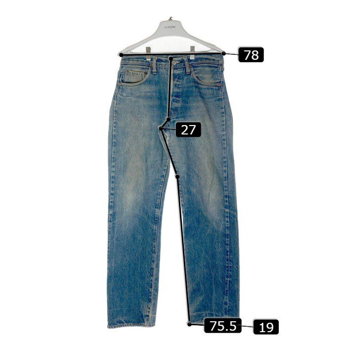 限定販売】 Levi's リーバイス501 (cm) L75 W78 10% 66後期 デニム 