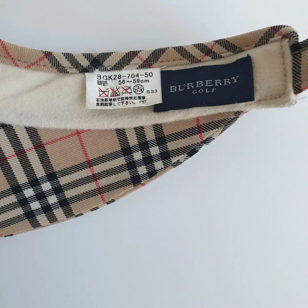 BURBERRY(バーバリー) ノバチェック ゴルフ サンバイザー 帽子