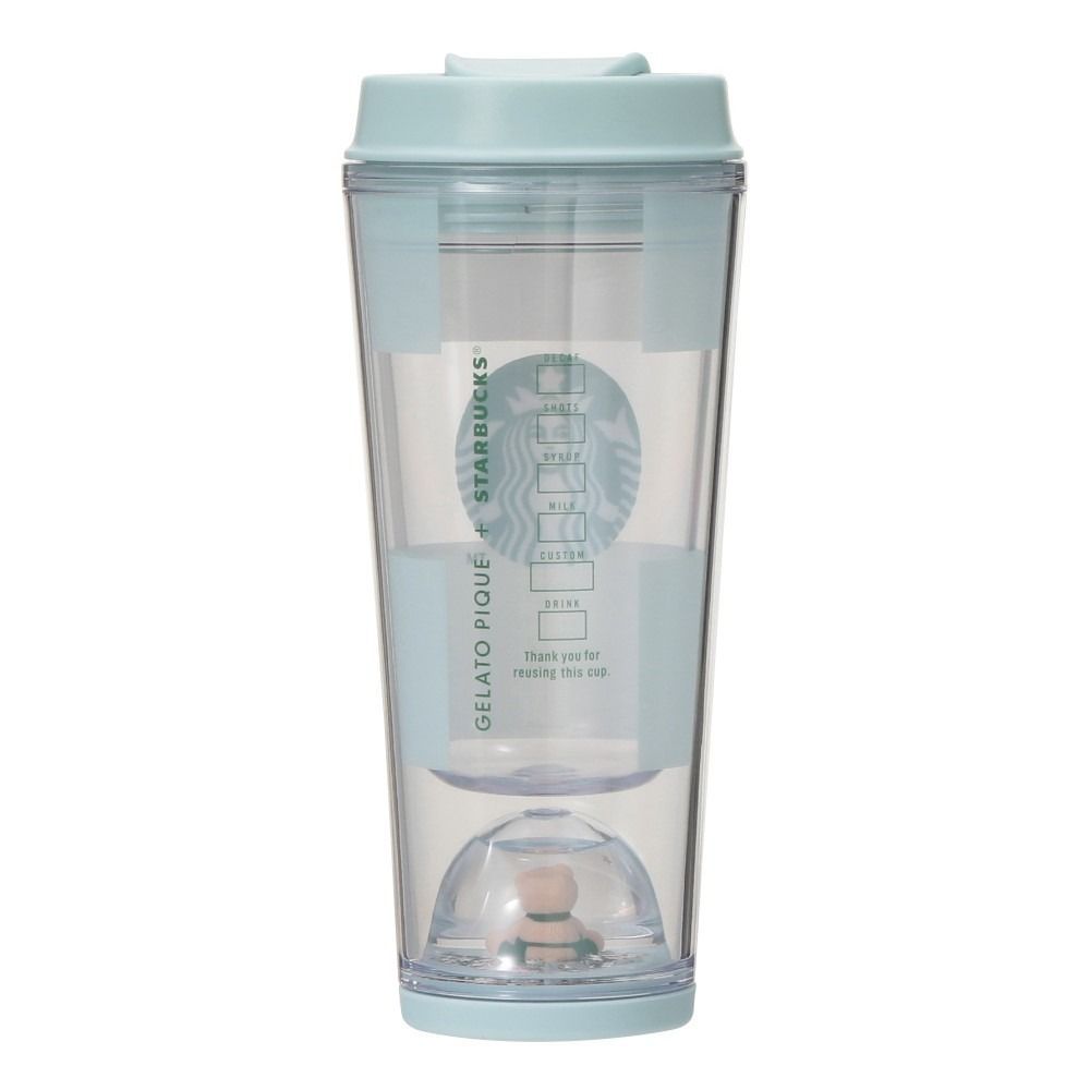 ミントグリーン gelato pique STARBUCKS ベアスノードームボーダータンブラー ミントグリーン 355ml ジェラートピケ スターバックス