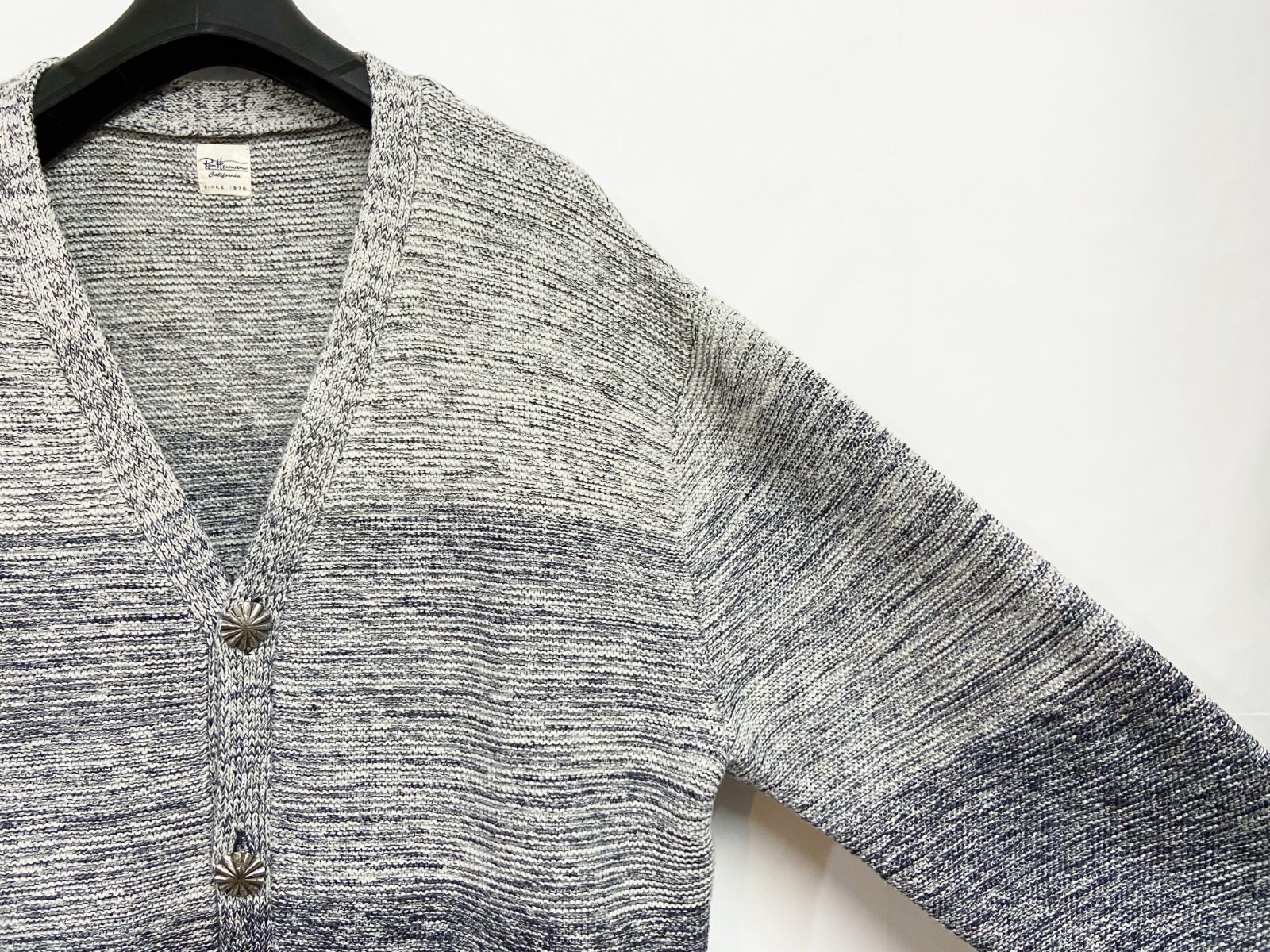 ロンハーマン USコンチョ釦 ショールカラーニットカーディガン アイボリー 即完売〈ロンハーマン〉の別注アイテム！ こだわりの特別仕様になった