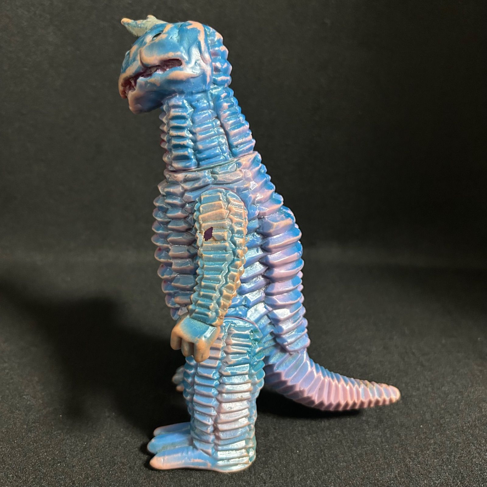 当時物 アボラス 青色発泡怪獣 ソフビ マルサン ブルマァク