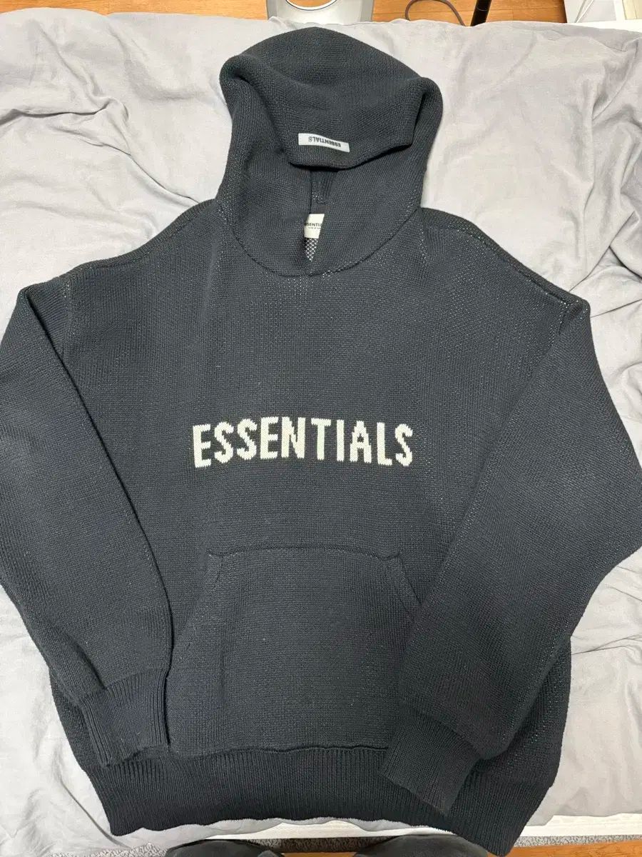 M ESSENTIALS エッセンシャルズ ニット セーター フード 黒