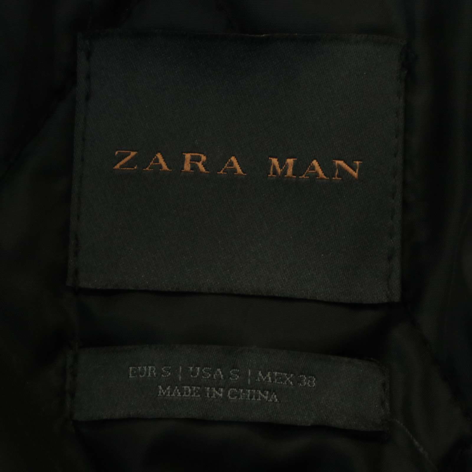 ZARA MAN ロング MA-1 黒 S ジャケット コート 中綿入り フライトジャケット ザラ メンズ ZARA - 冬物 ZARA MAN ロング MA-1 コート ブルゾン 黒 Sサイズの通販