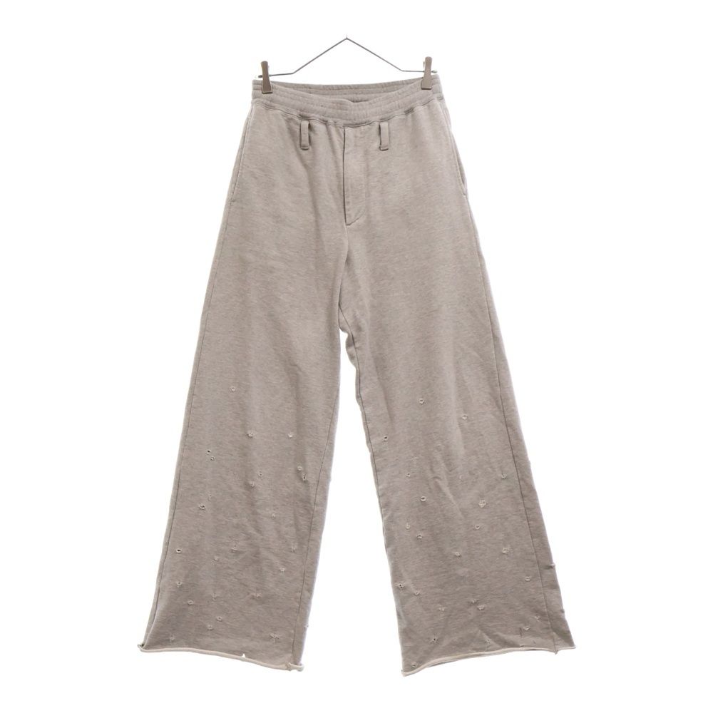 MASU エムエーエスユー 23AW BAGGY SWEAT PANTS ダメージ加工 バギー ワイド スウェットパンツ グレー MFFW-PT0923