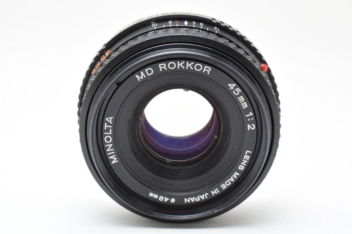 ミノルタ MINOLTA MD ROKKOR 45 mm F 2 Y 0980 A 2296