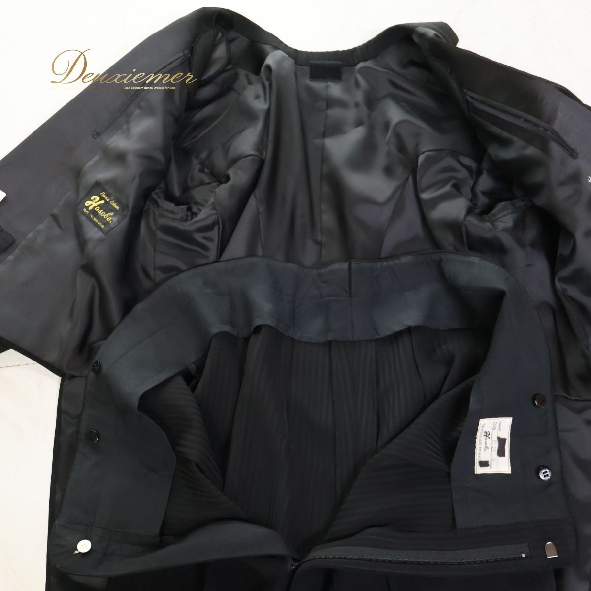 美品 社交ダンス衣装】ブラック Hasebe ハセベ 燕尾服