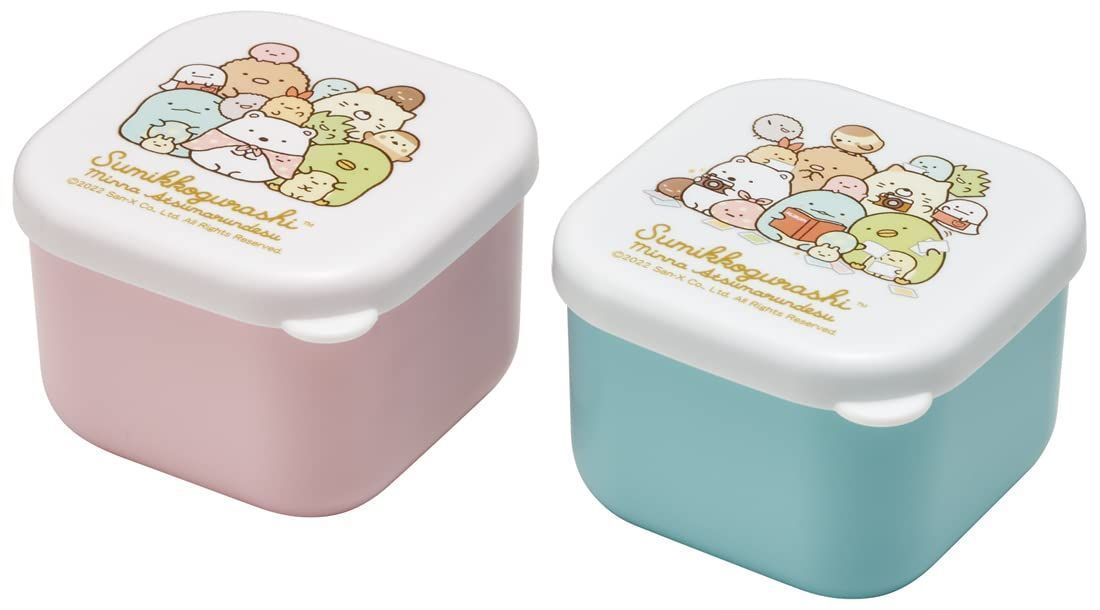 【在庫処分】MO1WAG-A あつまるんです すみっコぐらし 2個組 130ml おかず入れ 保存容器 シール容器 ミニ スケーター(Skater)