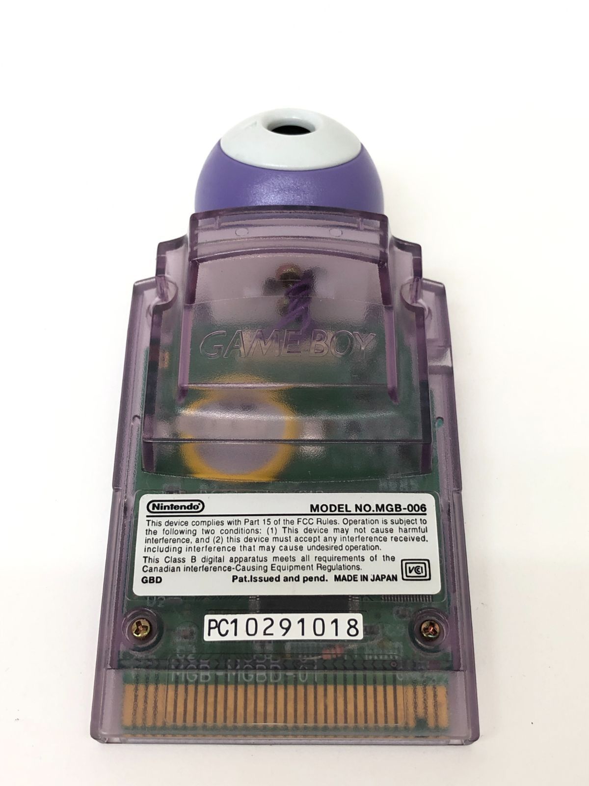 ゲームボーイ　ポケットカメラ/透明紫 ゲームボーイポケット ポケットカメラ クリアパープル