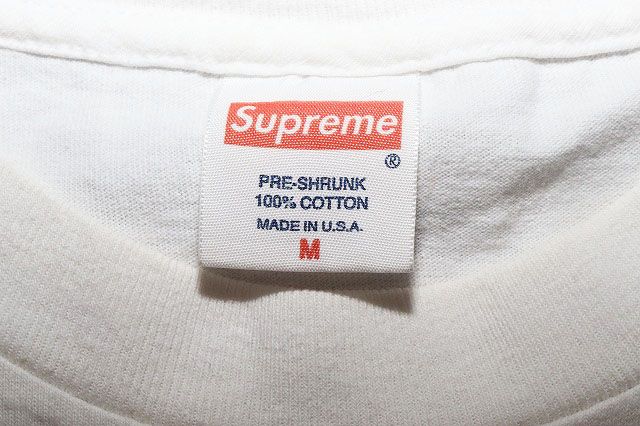 未使用 Supreme John Lydon Tee ホワイト 10aw Supreme シュプリーム SUPREME 10AW JOHN LYDON TEE M ジョン