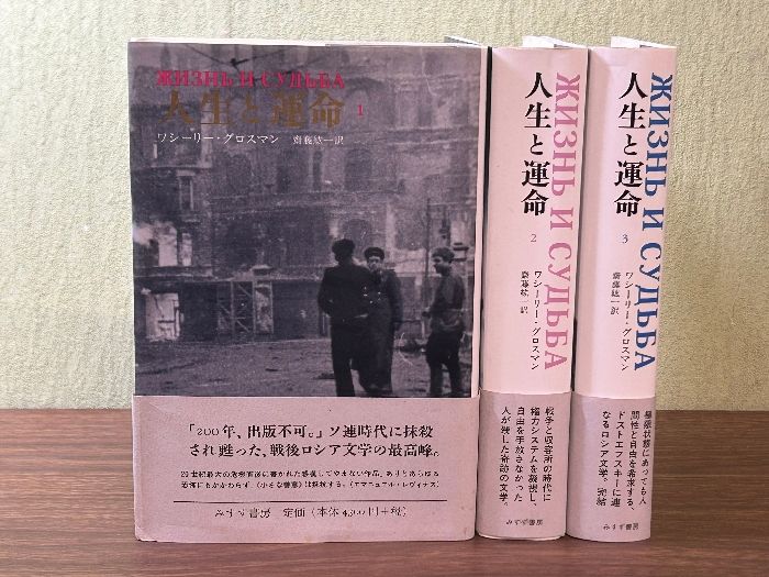 人生と運命  全巻セット 人生と運命 全巻セット 1巻〜3巻 完結 ワシーリー・グロスマン