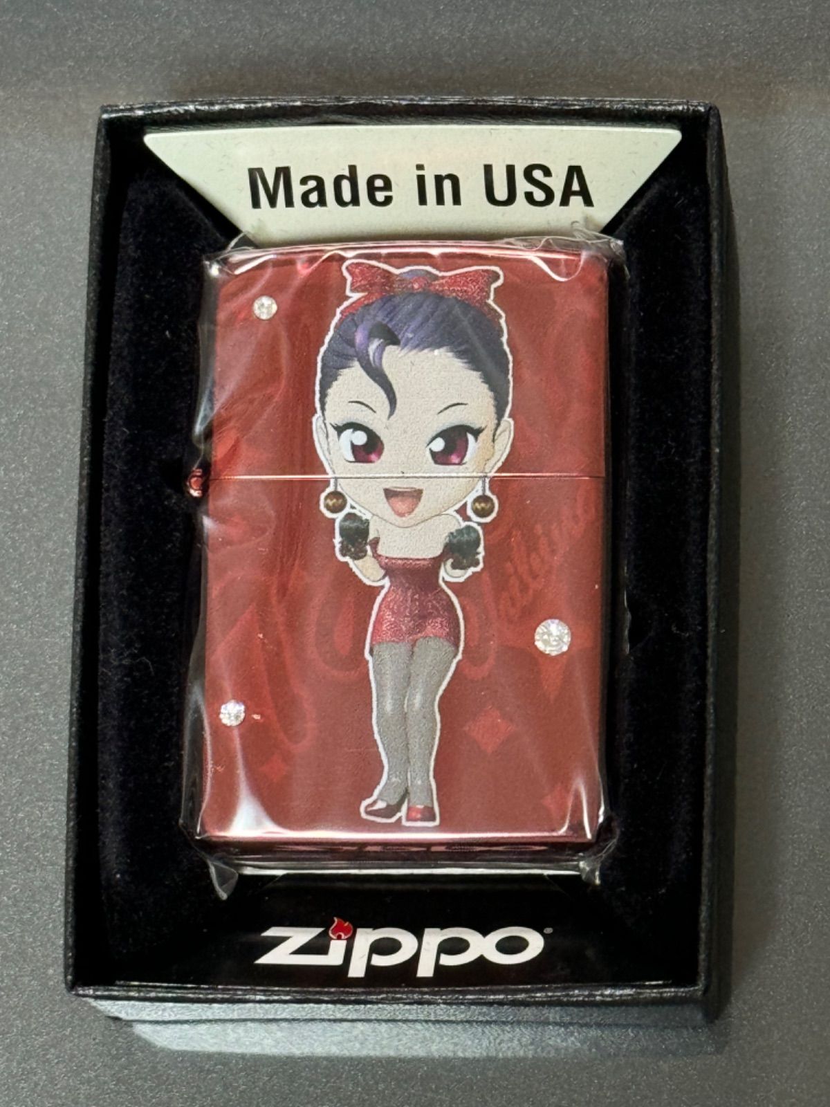 zippo ちび菜 中森明菜 歌姫伝説 数量限定生産 限定品 特殊加工品 両面デザイン 2014年製 TATTOO ANエンブレム スワロフスキー  デットストック シリアルナンバー NO.031 ケース 保証書 - メルカリ