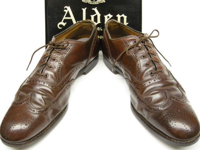 US11C(28cm)Alden□コードバン ウイングチップシューズ□#A764