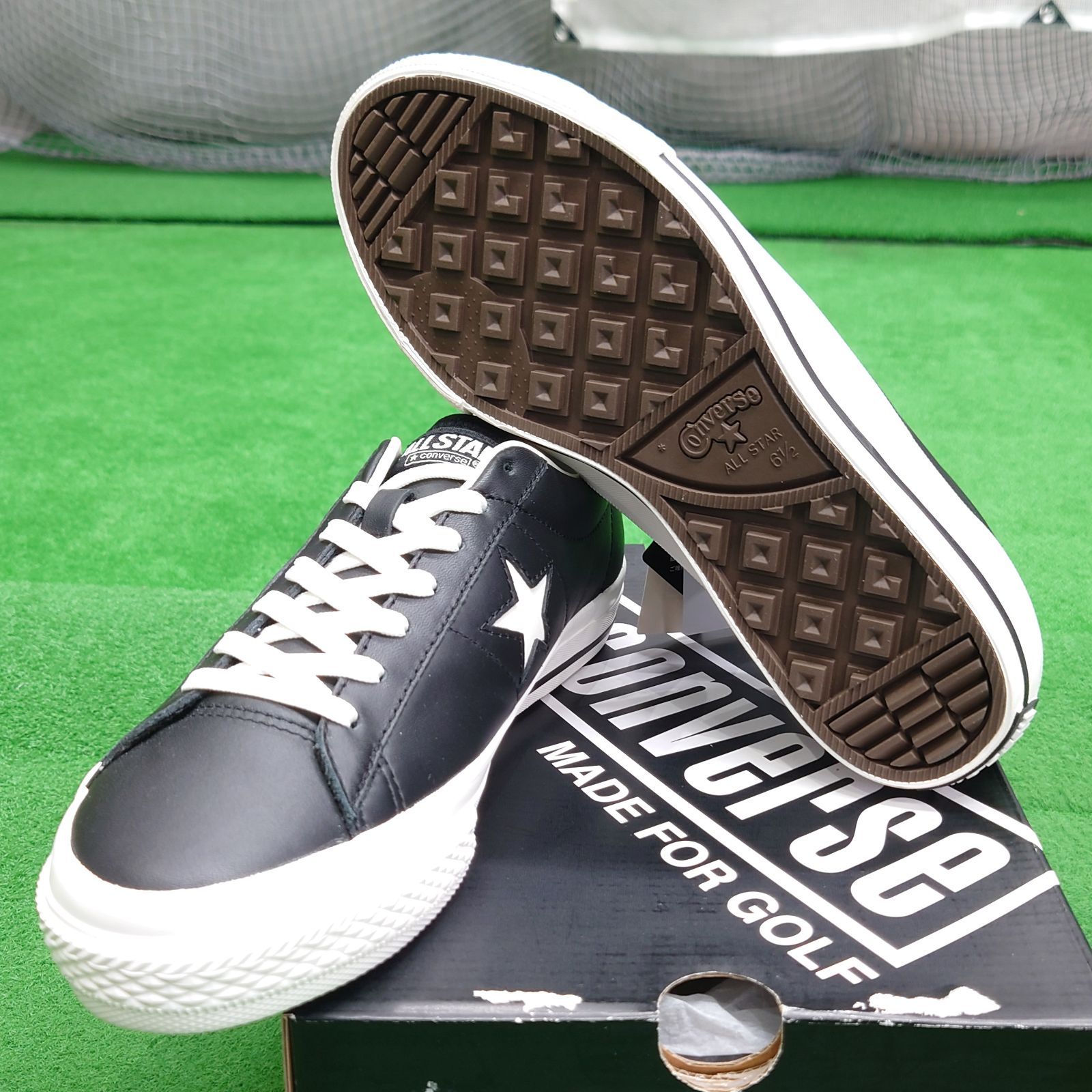 未使用✨CONVERSEブラック ゴルフシューズ コンバース 新品未使用 CONVERSE ONE STAR GF コンバース ワンスター 25.0cm