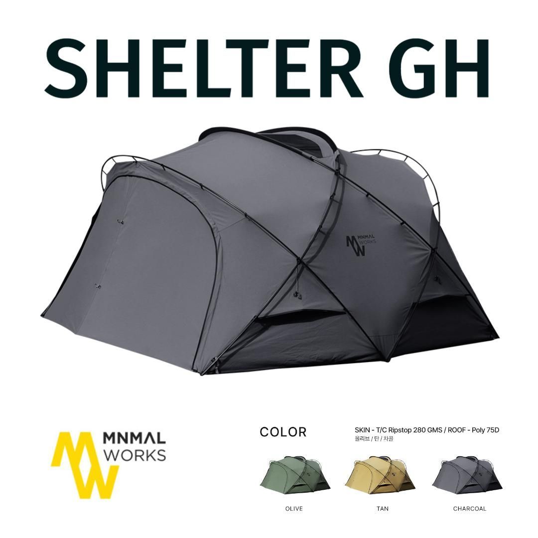 【新品未開封】ミニマルワークス シェルターGH チャコール SHELTER GH(HERITAGE) VESTIBULE/CHARCOALシェルターGH
