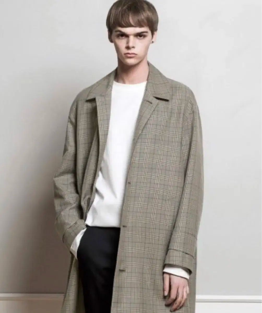 ドローフィット チェック ステンカラーコート M size