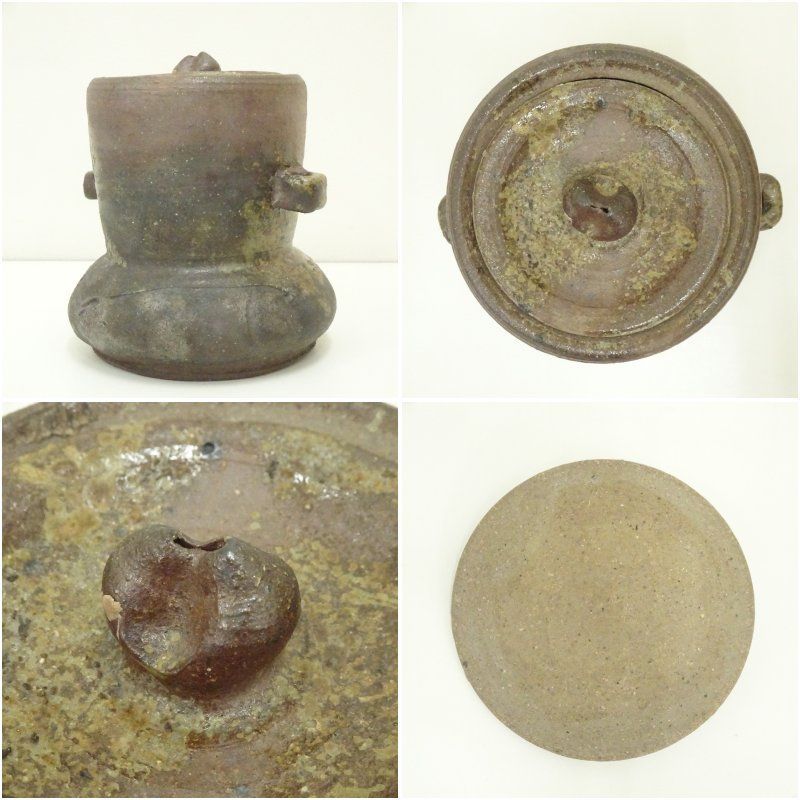 古備前 水指 合箱 備前焼 水差 茶道具 茶器 食器 容器 抹茶 工芸