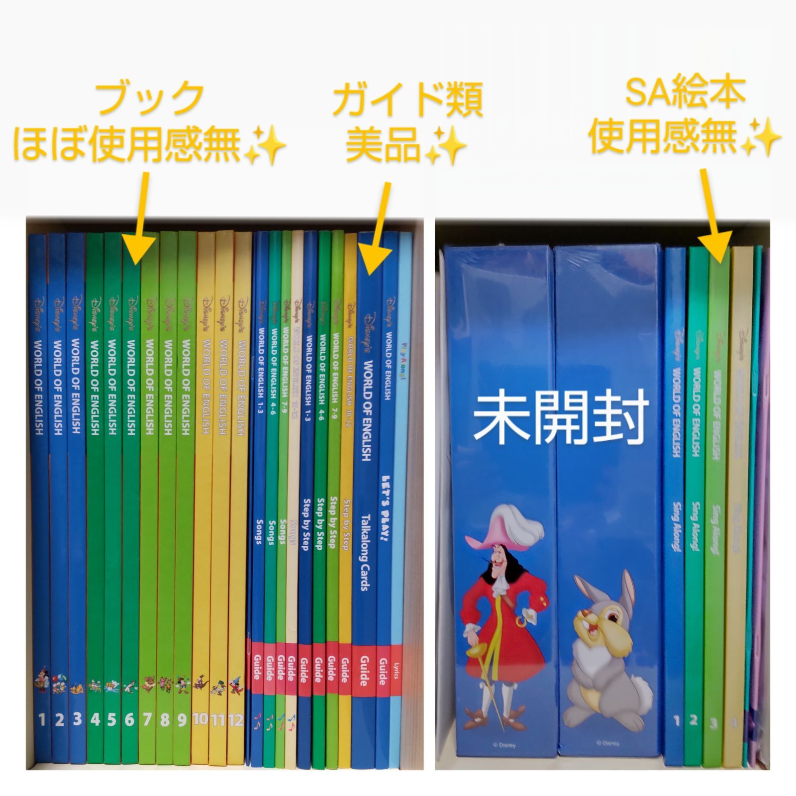 未開封大多数✨3週間動作保証付き⭐】ディズニー英語システム フルセット 新子役 ワールドファミリーパッケージ MTDSGAQLP ⭐中古DWEは最新版ブルーレイよりもDVD版の方が扱いやすくオススメです⭐  - メルカリ