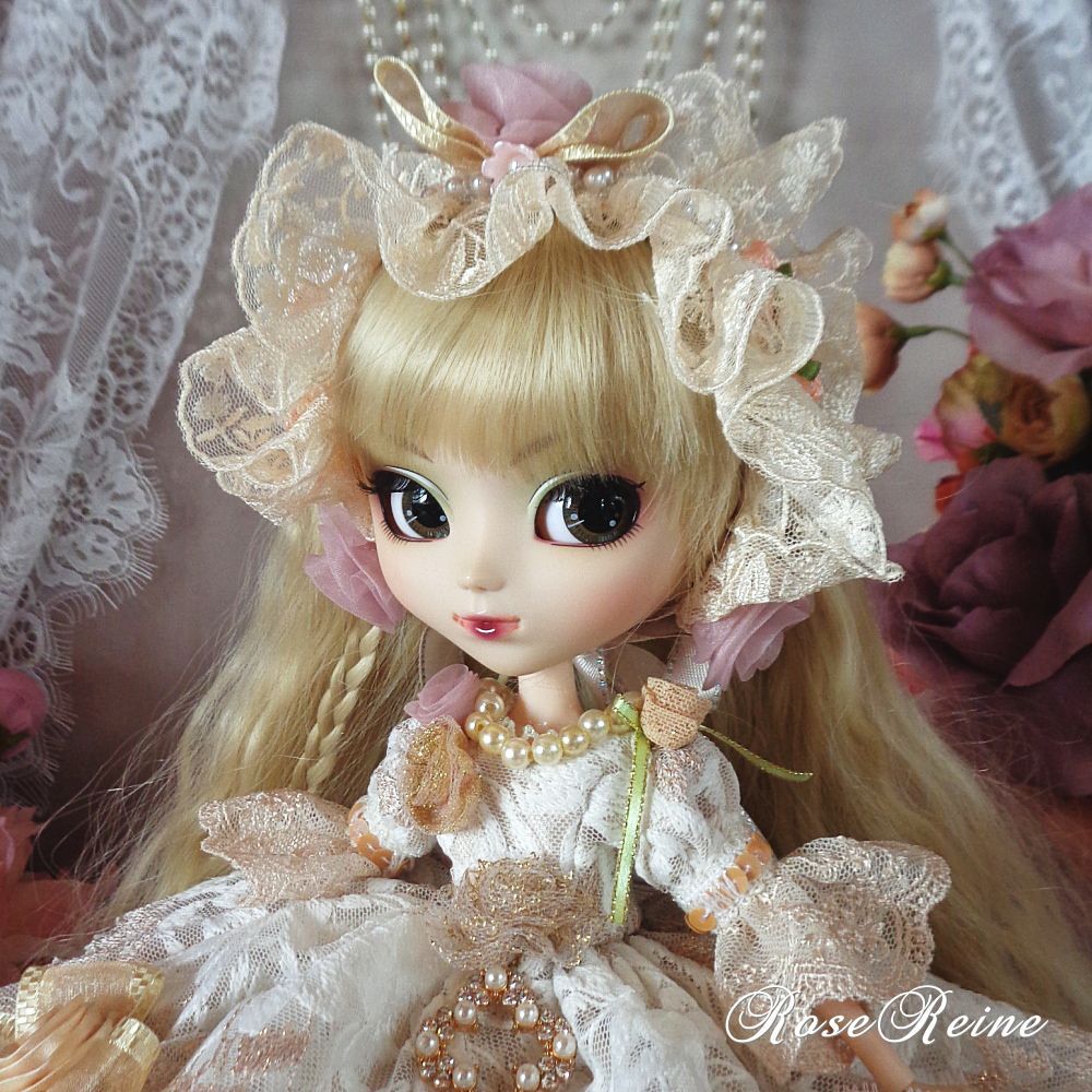 星屑のセレナーデ アンティークシャンパンゴールドのフリルドレス豪華4点セット