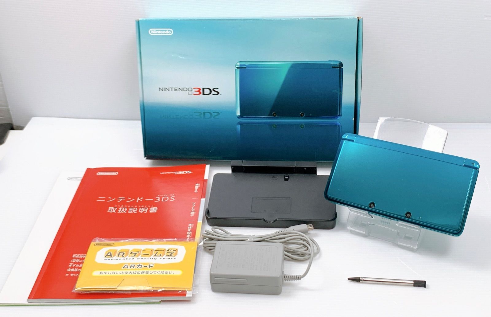 ニンテンドー 3DS アクアブルー すぐ遊べるセット 動作 済み