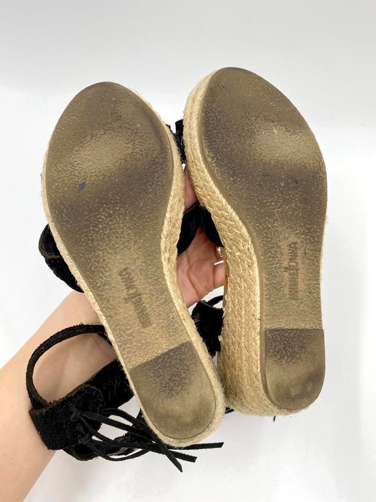 ★ミネトンカ★フリンジサンダル 25㎝ Minnetonka ミネトンカ フリンジ ストラップ ウェッジソール