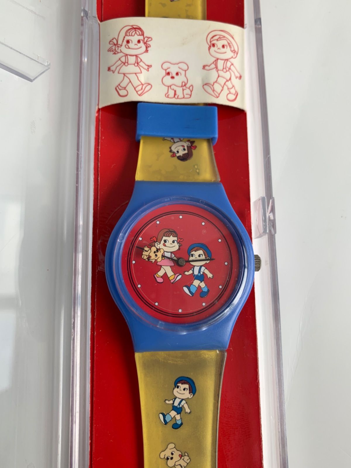 ペコちゃん 腕時計 ④ 不ニ家 ペコちゃん ポコちゃん 腕時計 高島屋 昭和レトロ - メルカリ