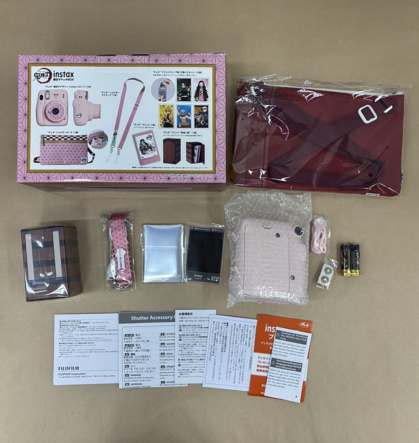 鬼滅の刃 禰豆子チェキBOX instax mini 11 未使用 【M3302-003