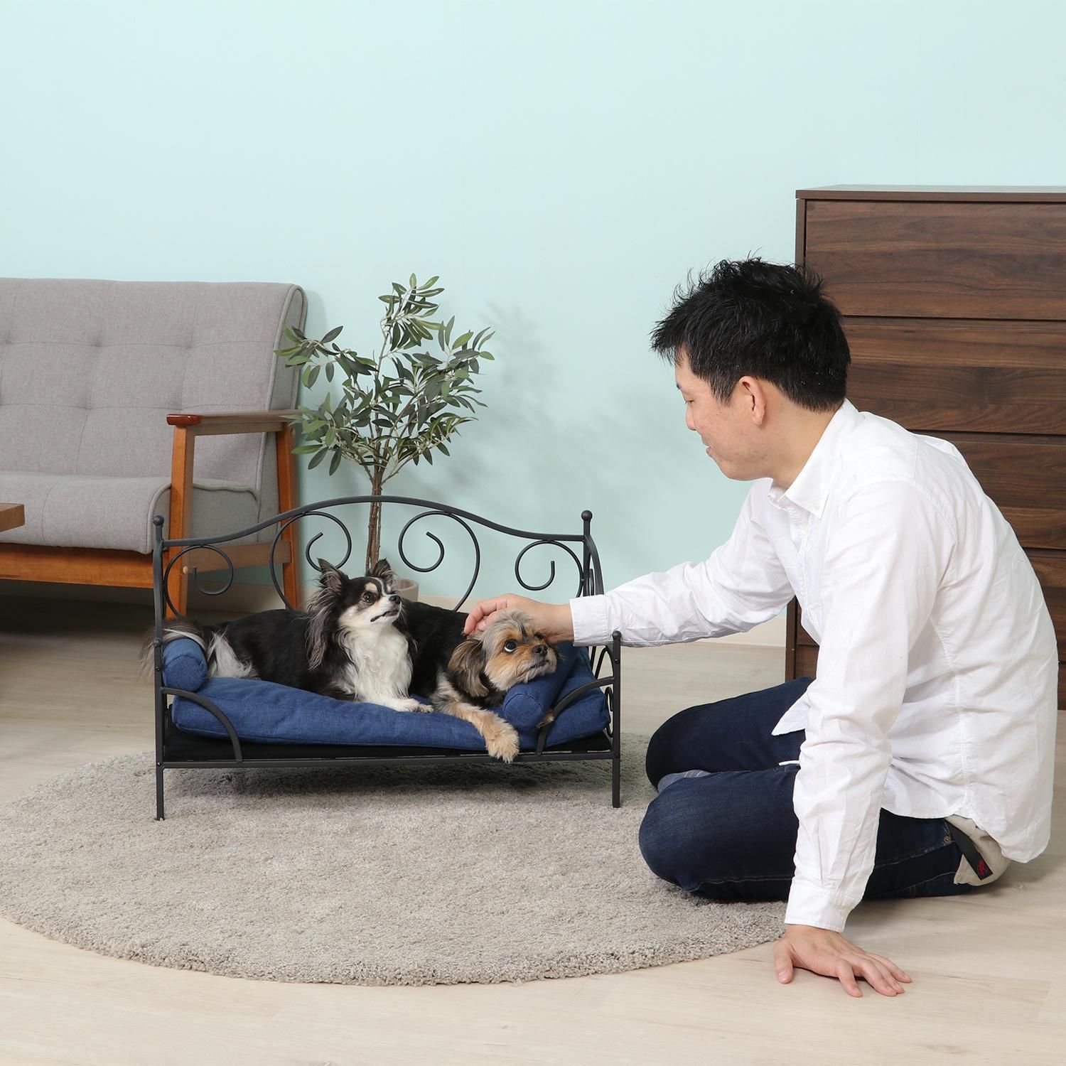 犬用品 ペット アイアンベッド ペットベッド 西洋風 クラシカル