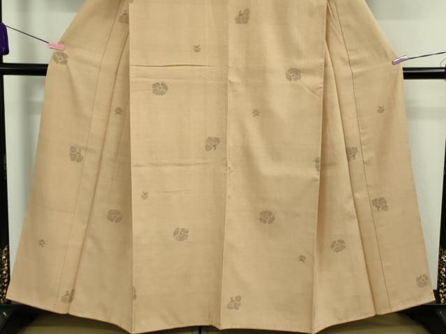 平和屋着物■極上　本場結城紬　重要無形文化財　100亀甲　飛び亀甲柄　舞花文　雄黄色地　逸品　未使用　DZAA9430kh5 平和屋着物□極上 本場結城紬 重要無形文化財 100亀甲 飛び亀甲柄 舞花