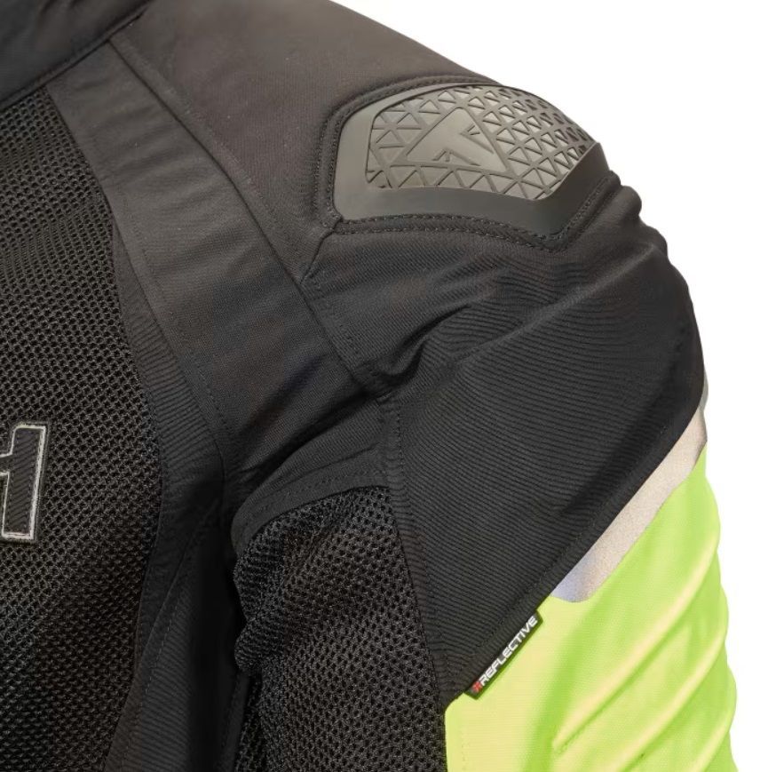 TRIUMPH トライアンフ TRIPLE SPORTS MESH ジャケット（黒/蛍）M