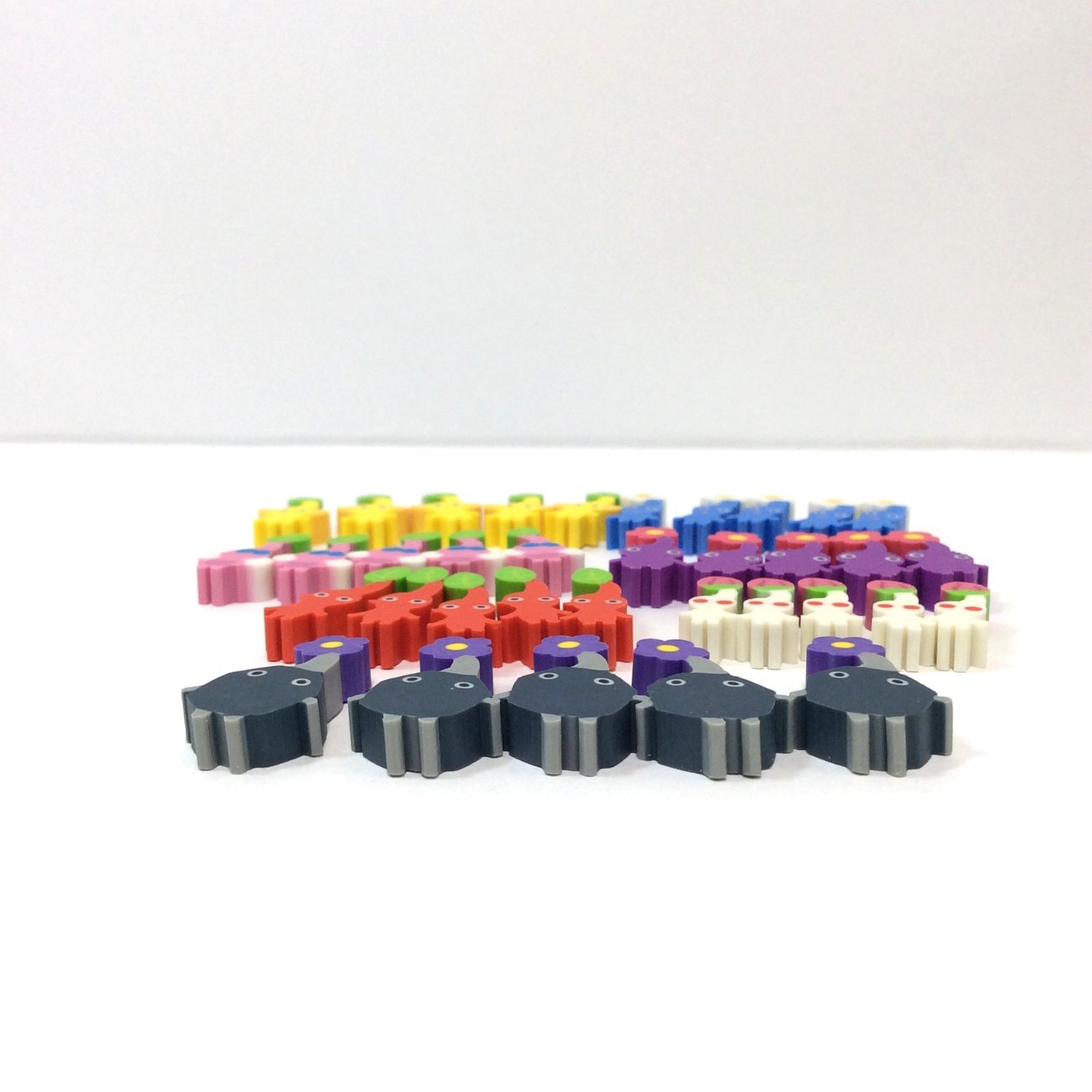 k049【新品・未使用】ピクミン つめつめ消しゴム 7種×各5点 計35点