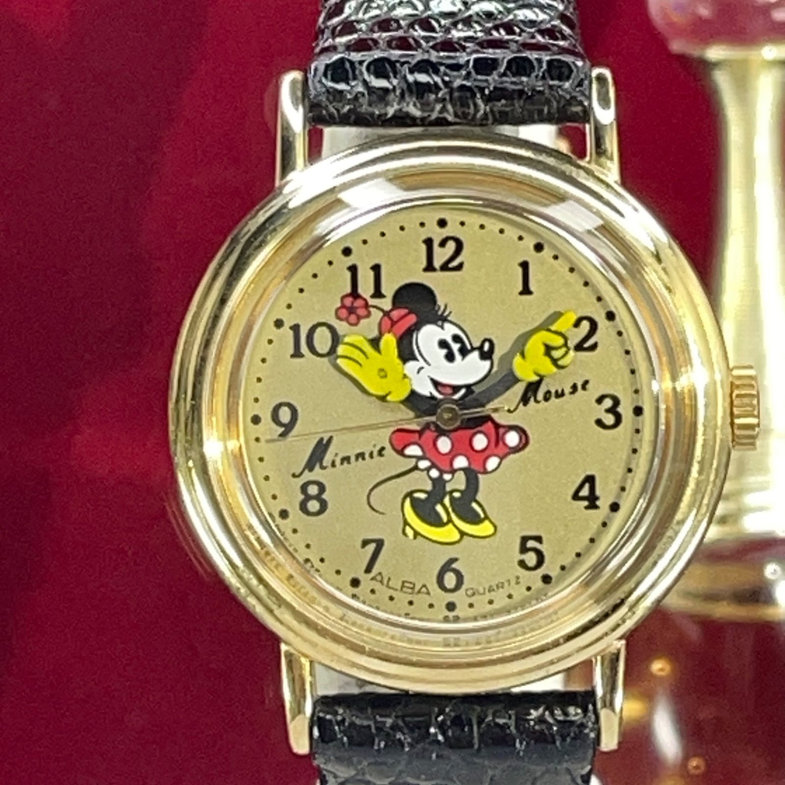 80s 未使用 SEIKO アルバ ミニーマウス クォーツ 電池交換済
