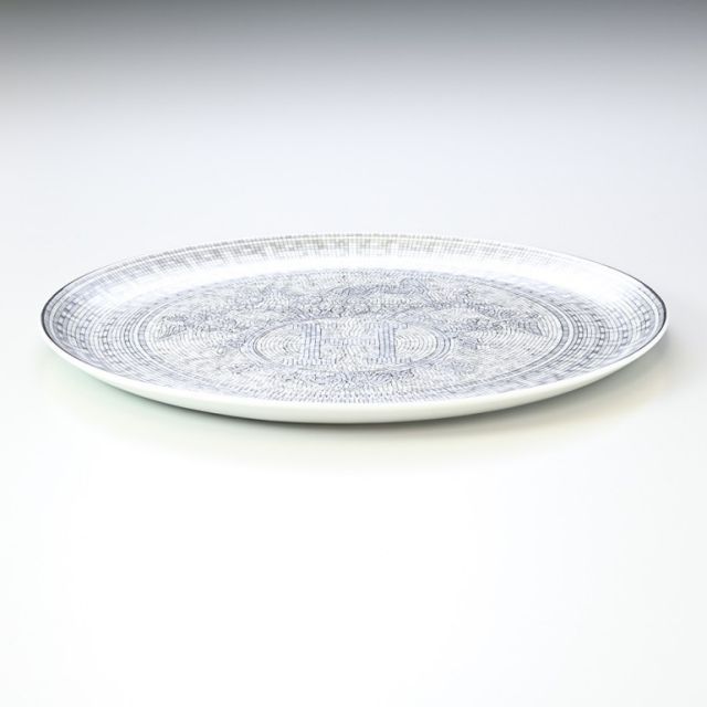 エルメス モザイク タルトプラッター 32cm タルト皿 プレート 大皿 HERMES 並行輸入品 エルメス モザイク ヴァンキャトル タルト