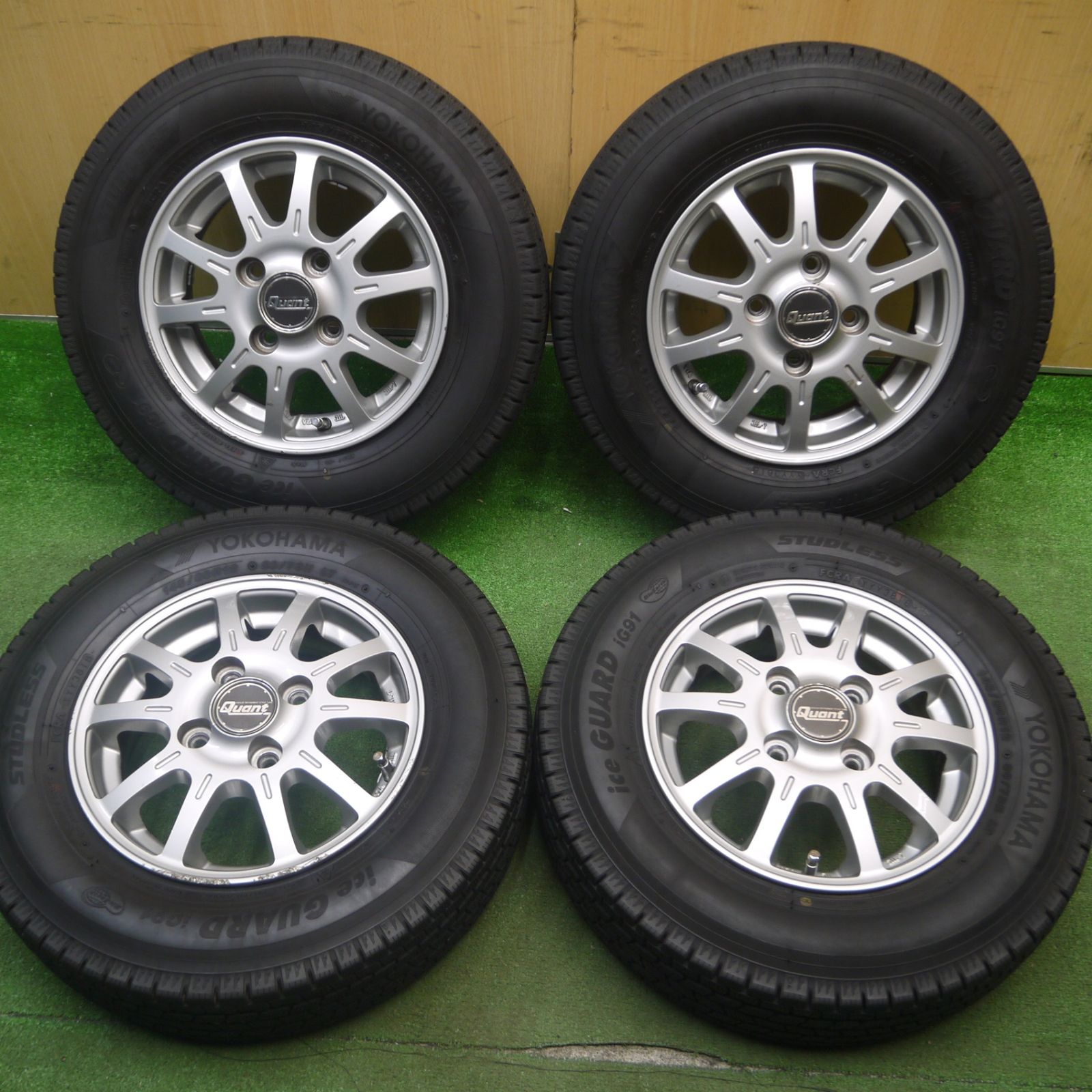 Amazon.co.jp: 145/80R12 80/78N ヨコハマ アイスガード iG91 forVAN スタッドレスタイヤ4本セット :  車＆バイク