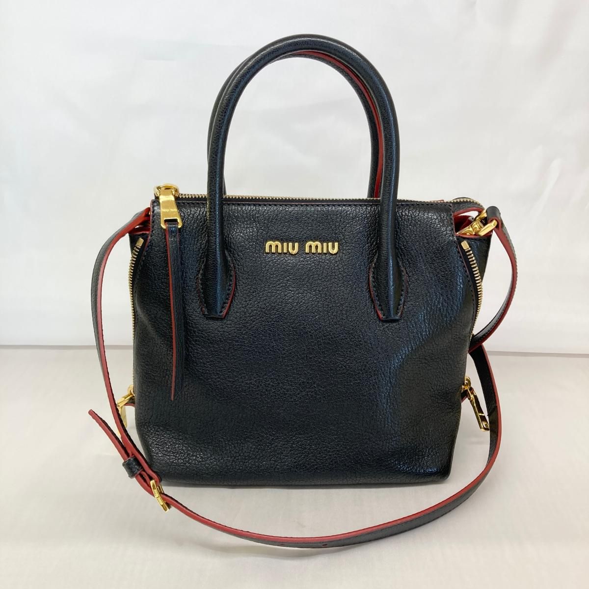 中古】 MIUMIU （ミュウミュウ） ﾏﾄﾞﾗｽ 2WAY ﾊﾝﾄﾞﾊﾞｯｸﾞ バッグ 