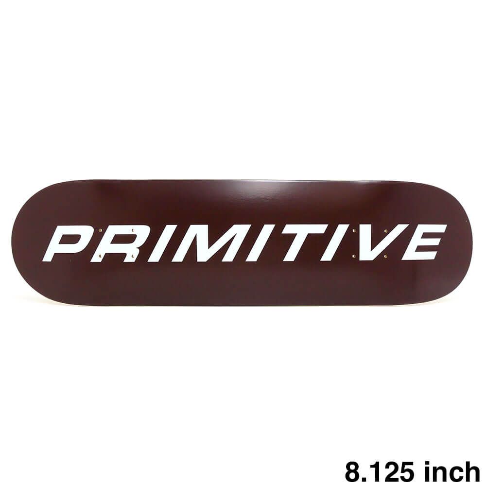 PRIMITIVE DECK プリミティブ デッキ TEAM EURO SLANT CORE BURGUNDY 8.125 スケートボード スケボー