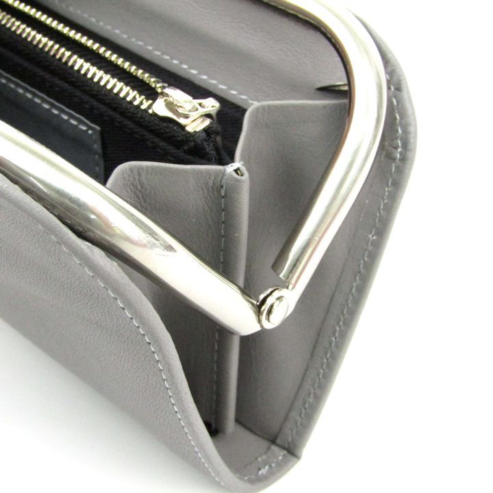 カワカワ super soft 口金財布 未使用 がま口財布 本革 レザー