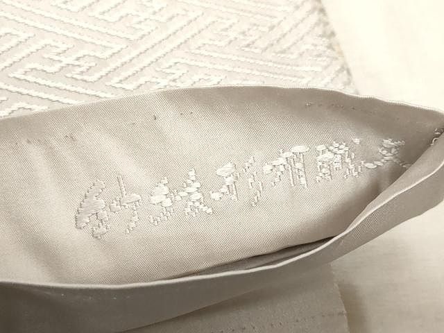 平和屋着物●六通柄袋帯　唐織　紗綾形有職文　金糸　正絹　逸品　CAAV5249yk 平和屋着物○六通柄袋帯 唐織 紗綾形有職文 金糸 正絹 逸品 CAAV5249yk