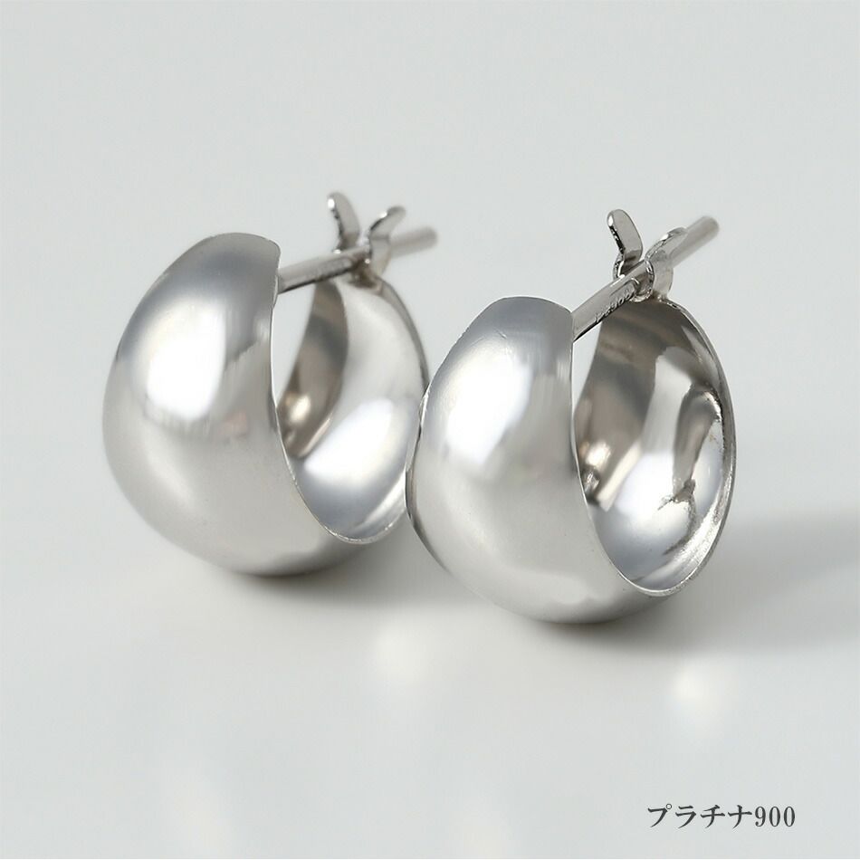 pt900 プラチナ フープピアス 小型 プラチナ フープピアス 片耳 小さめ