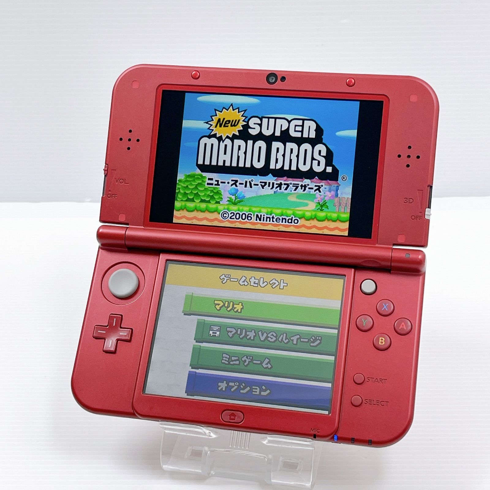 動作確認済み】Newニンテンドー3DS LL メタリックレッド