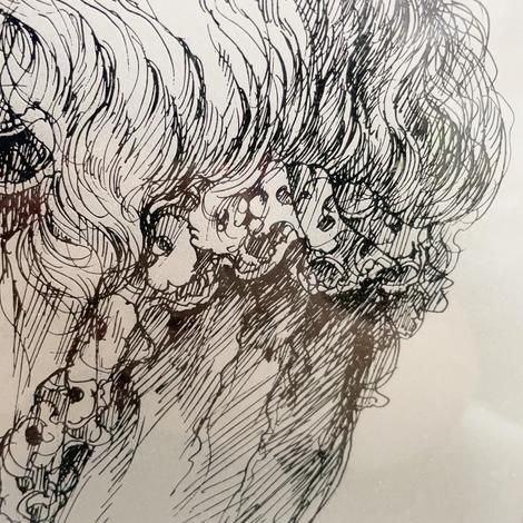 石阪春生 H.ISHISAKA 絵画 ◇女性像◇ 金属製14.5cm×22cm - メルカリ