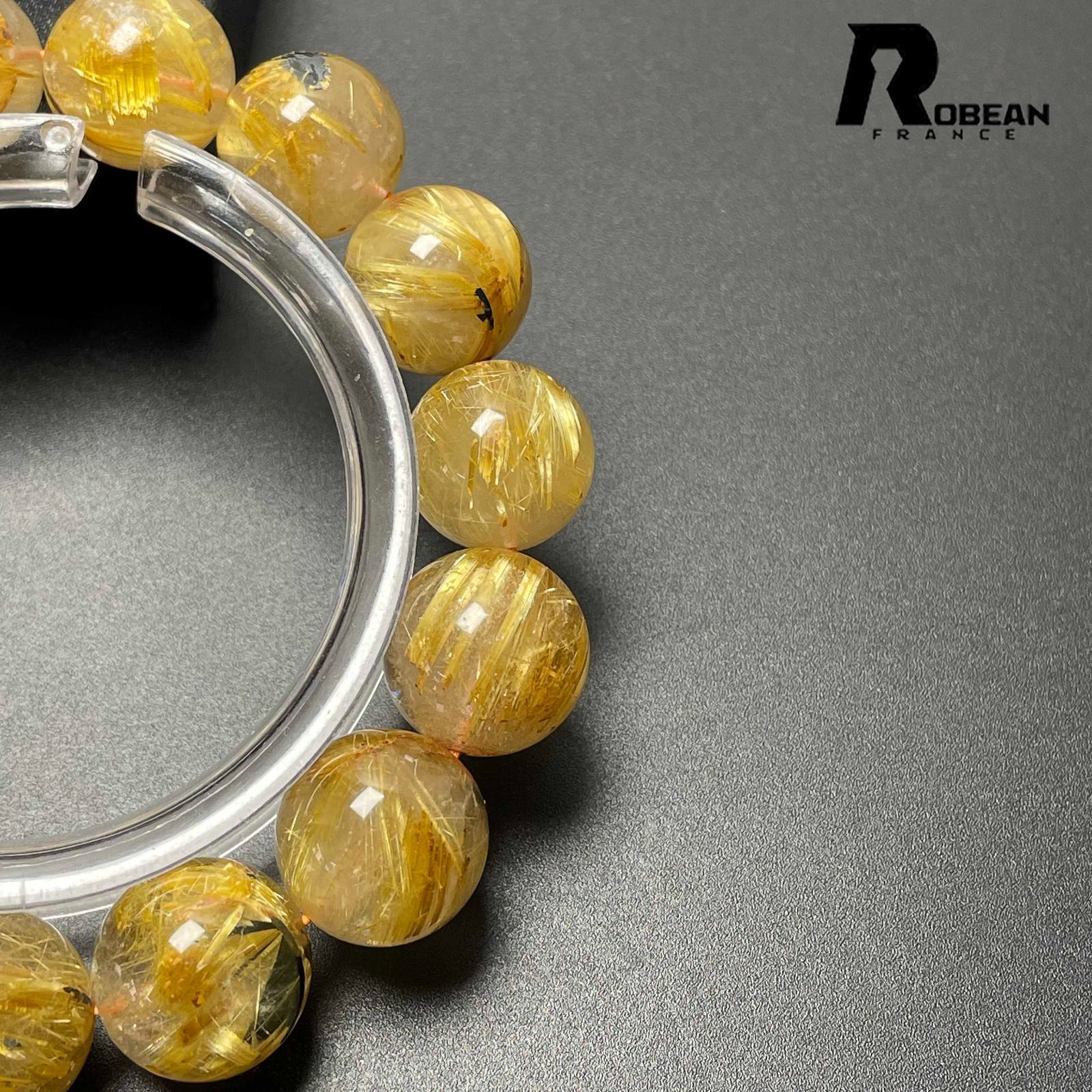 貴重 EU製 定価18万円☆ROBEAN・太陽花タイチンルチル☆黄金針