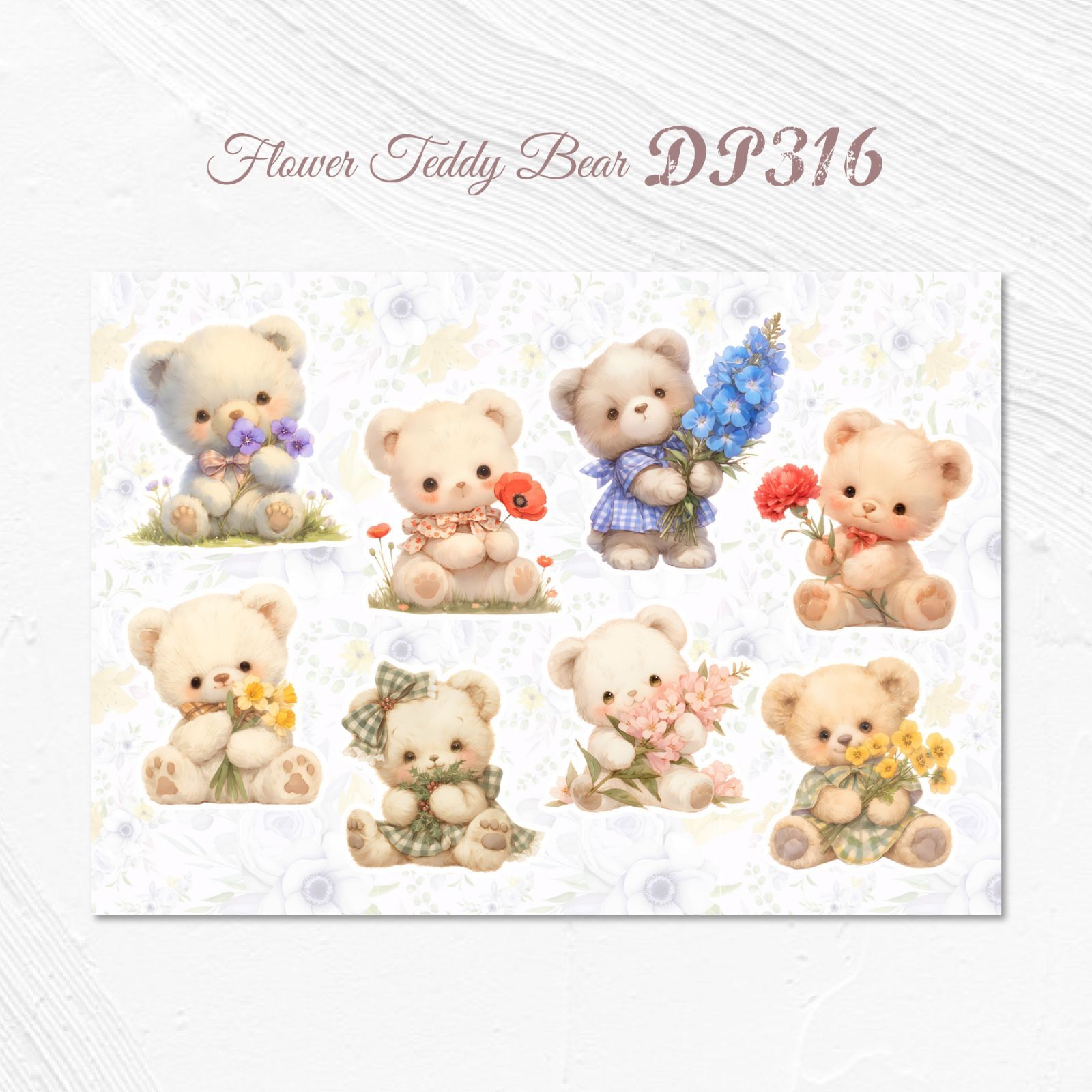 コラージュシート Decoupage Paper Pack 24 Sheets 6