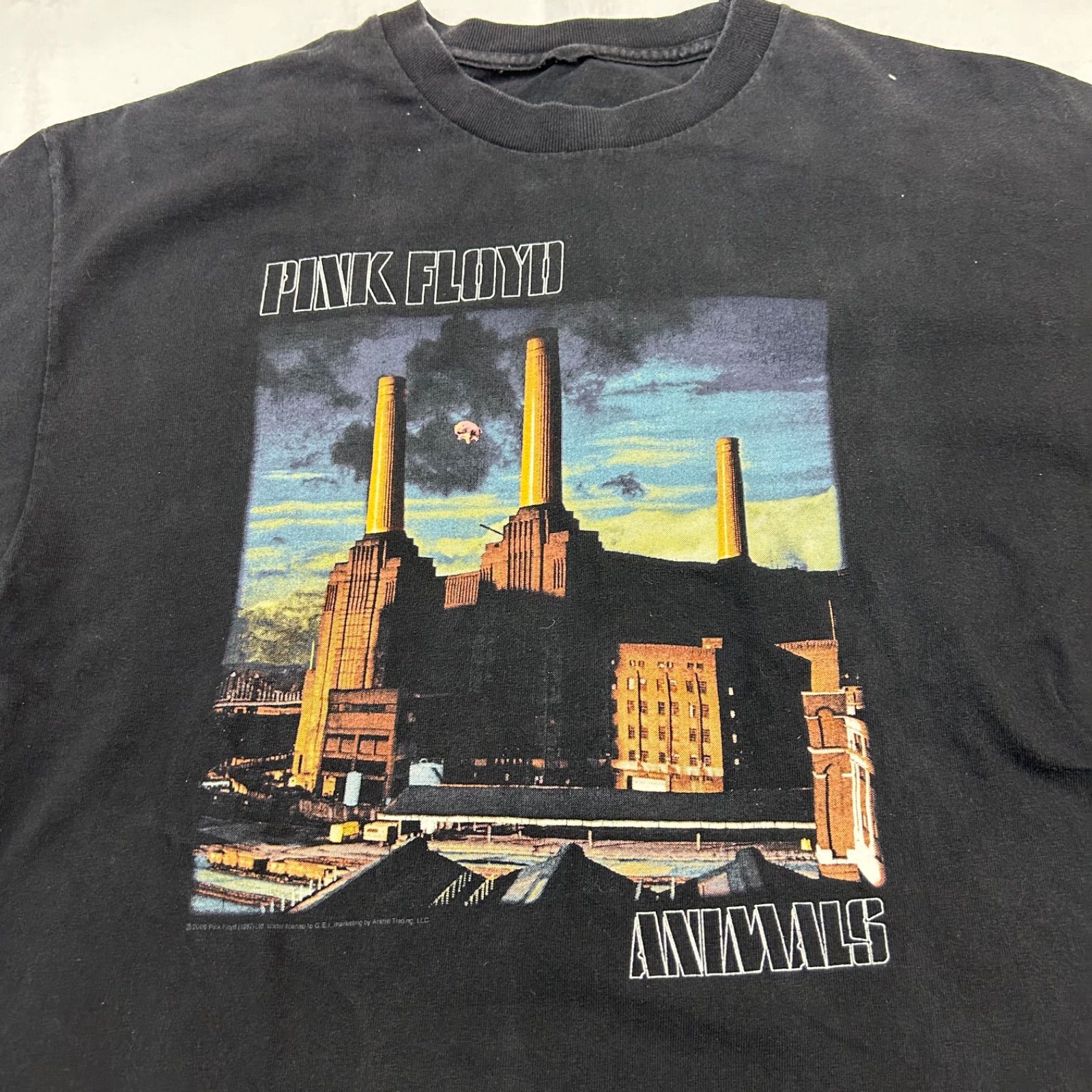 USA古着 MUSIC Tee PINK FLOYD ピンクフロイド 1977年ANIMALS ブラック 2005コピーライト