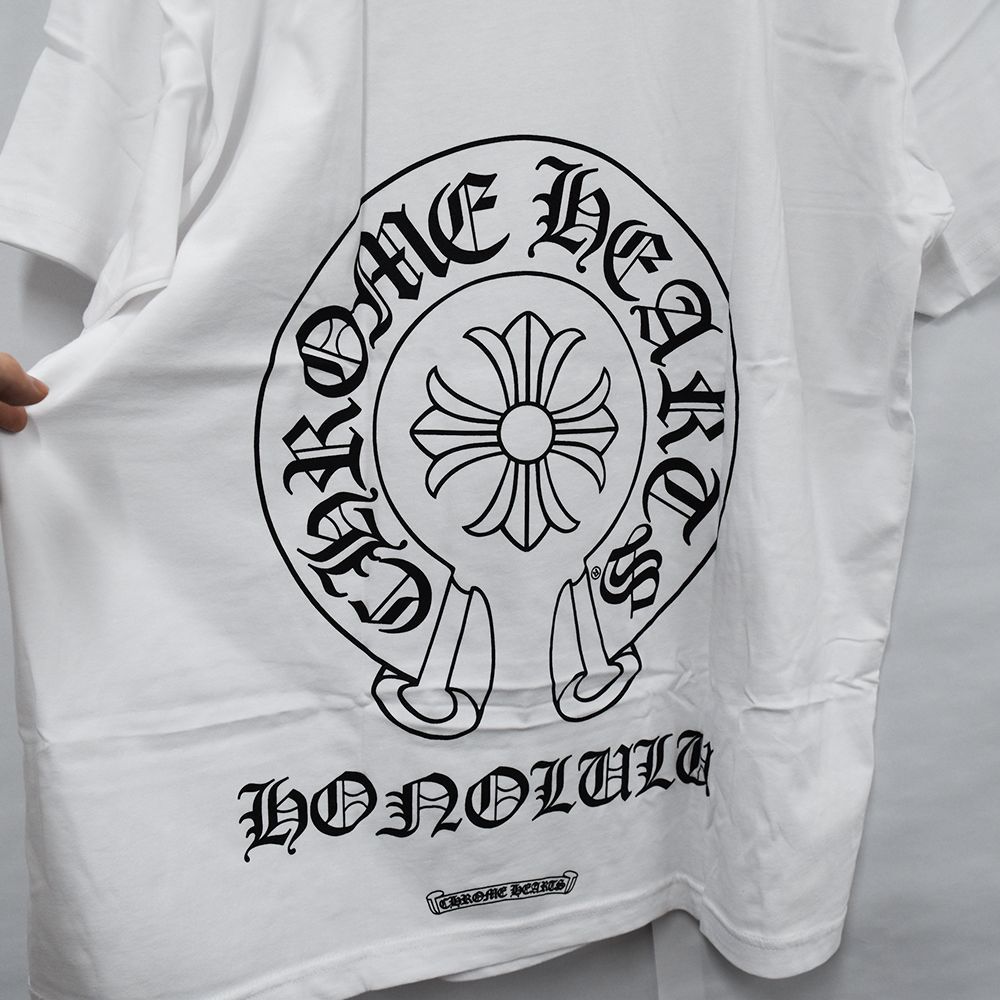 【新品】Chrome Hearts ホノルル限定 ロンT ハワイで直接購入XL 新品 クロムハーツ ハワイ ホノルル限定 ロンT 白 長袖M Tシャツ