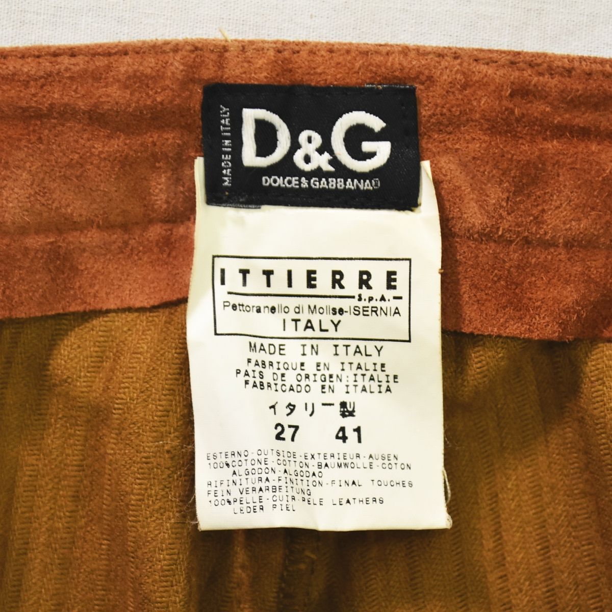 DOLCE & GABBANA コーデュロイパンツ Archive 00s