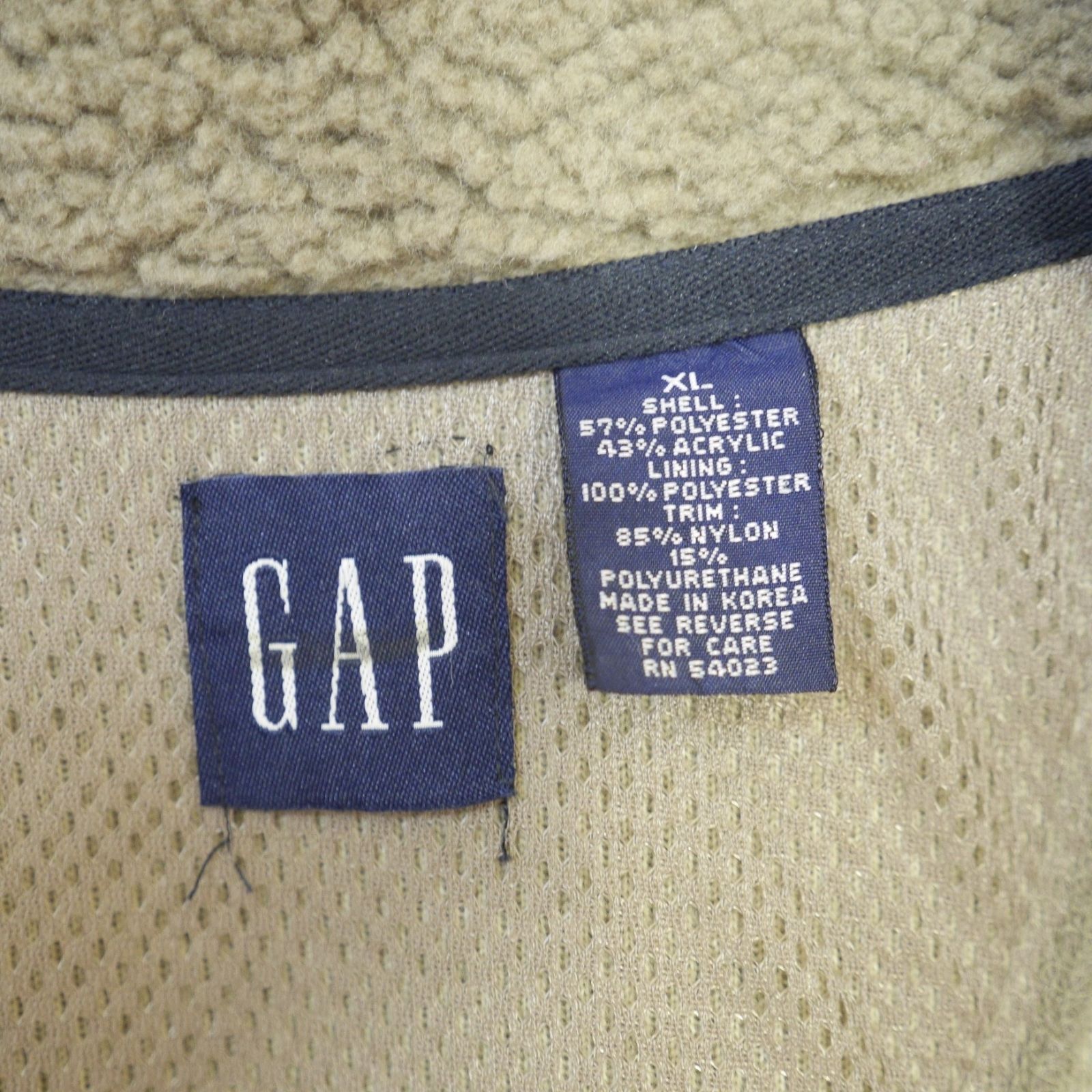 90s オールドギャップ OLD GAP ジップアップ フルジップ ボアフリース 